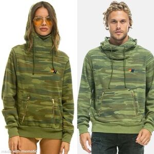 RARE Aviator Nation Camo Ninja Hoodie